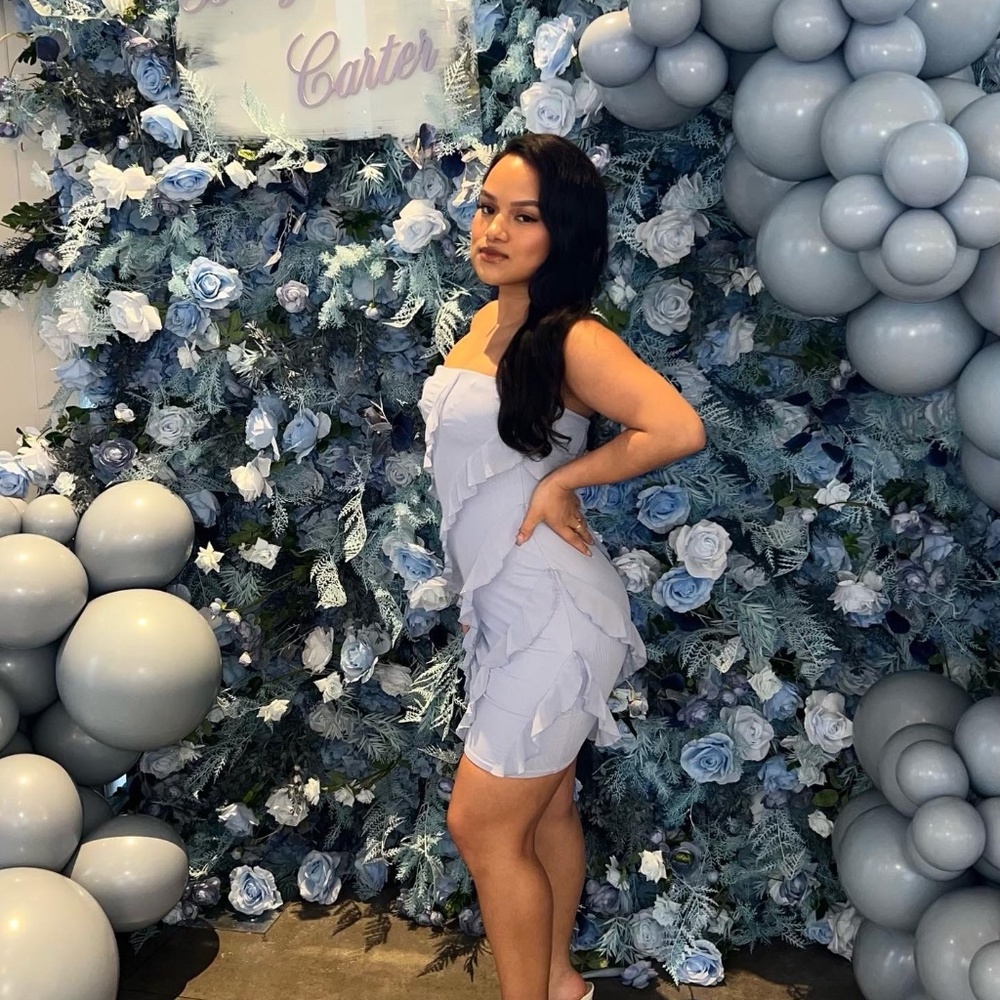 Oh Polly mini ruffle dress